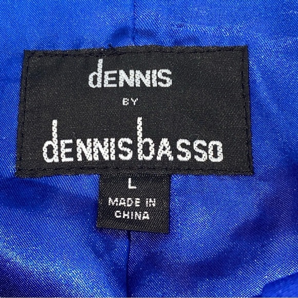 Dennis Basso Designer Jacket Royal Blue Size L Beautiful ❤️ - Picture 6 of 14